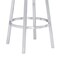 Armen Living Titana 26" Counter Height Swivel Gray Faux Leather and Brushed Stainless Steel Bar Stool 840254335073 - alternate 8